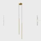 Готовая комбинация светильников ATTA DUO Размер L. Латунь. Нейтральный свет. Lampatron 8109-22192