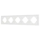 Рамка пластиковая FRM-TENDO-SFPL-5-WH (Матовый белый) Arlight 054660