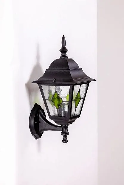 Настенный фонарь уличный Oasis Light 79901MlgG Bl QUADRO lead GLASS