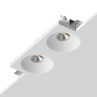 Встраиваемый гипсовый светильник под сменную лампу LeDron LUMI SQ2 111x235 D85