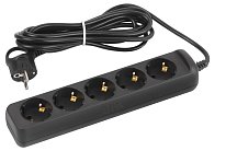 Розеточные блоки, удлинители ЭРА UX-5e-5m-B