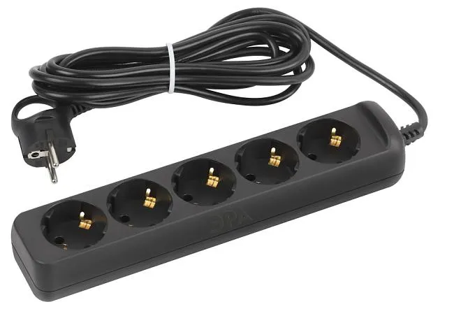 Розеточные блоки, удлинители ЭРА UX-5e-5m-B