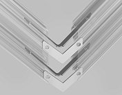 Комплект соединителей для шинопровода алюминий 80*10*1,5 4шт Ambrella light GL2015 TRACK SYSTEM