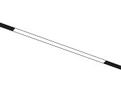 Трековый светильник черный IP20 10W 3CCT 3000-6000K SMART 48V 120° 304*22*45 Ambrella light GL4455 BK track system