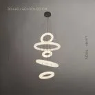 Кольцевые люстры и светильники LASSE 5 колец: 30+40+40+60+80 см Lampatron 8252-22489