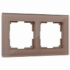 Рамка на 2 поста Werkel W0021142 (латте, стекло) a058819 Favorit