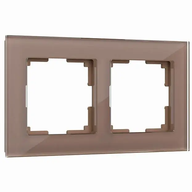 Рамка на 2 поста Werkel W0021142 (латте, стекло) a058819 Favorit
