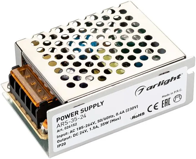 Блок питания для светодиодной ленты Arlight 026152 ARS Блок питания для светодиодной ленты Arlight 026152 ARS