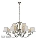 Подвесная люстра iLamp 6943-8+4 CR Hilton