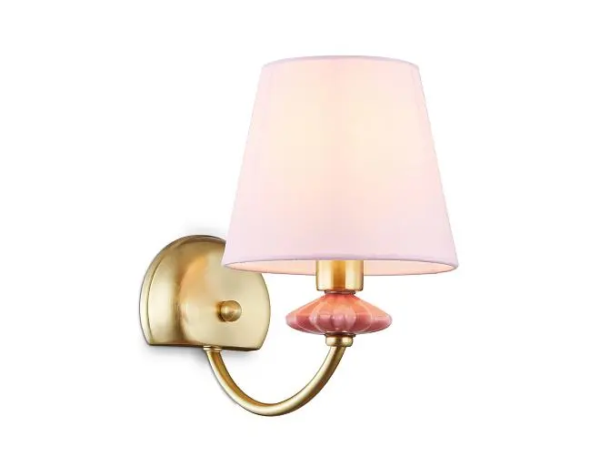 Настенный светильник с абажуром и декором из керамики Ambrella light LH75027 Настенный светильник с абажуром и декором из керамики Ambrella light LH75027