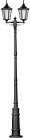 Наземный фонарь Oasis Light 79710LA/E7 02 Bl ALBORG L