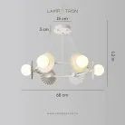 Кольцевые люстры и светильники GURRA 6 плафонов Lampatron gurra-6 8353-22801