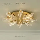 Потолочная люстра DELINA 8 ламп. Теплый свет Lampatron 5731-14994