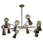 Люстра на штанге Loft IT 10046/10 Gold Halley