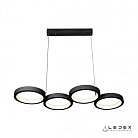 Подвесной светильник iLedex 9004-4-D BK Ring Star