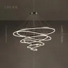 Кольцевые люстры и светильники CRUISE MORE LUX Шесть колец. 20 + 40 + 60 + 80 + 100 + 120 см Lampatron 5747-15123