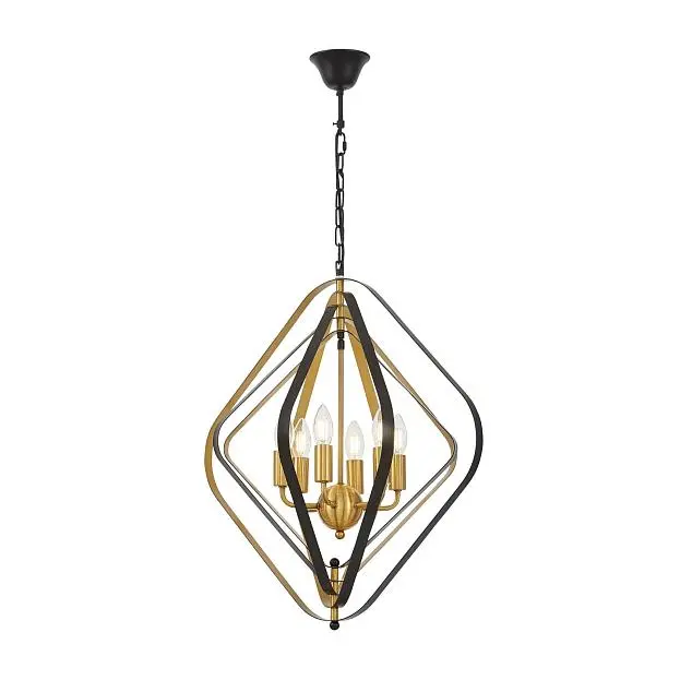 Подвесной светильник Lumina Deco LDP 8005-6 BK+MD Crulia Подвесной светильник Lumina Deco LDP 8005-6 BK+MD Crulia