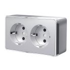 Розетка двойная с заземлением Werkel W5072106 Gallant (серебряный) a052776
