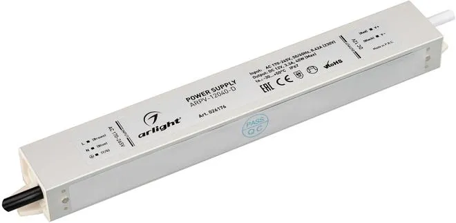 Блок питания для светодиодной ленты Arlight 026176 ARPV Блок питания для светодиодной ленты Arlight 026176 ARPV