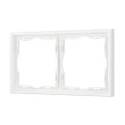 Рамка пластиковая FRM-NOBE-SFPL-2-WH Arlight 054215