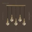 Готовая комбинация светильников EAST MORE 5 ламп (Планка) Lampatron 4605-11647