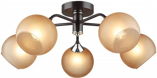 Потолочная люстра Imex MD.5965-5-S-COFFEE+CR Потолочная люстра Imex MD.5965-5-S-COFFEE+CR
