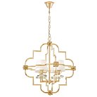 Подвесная люстра Lumina Deco LDP 8020-4 GD+WT Baltimore