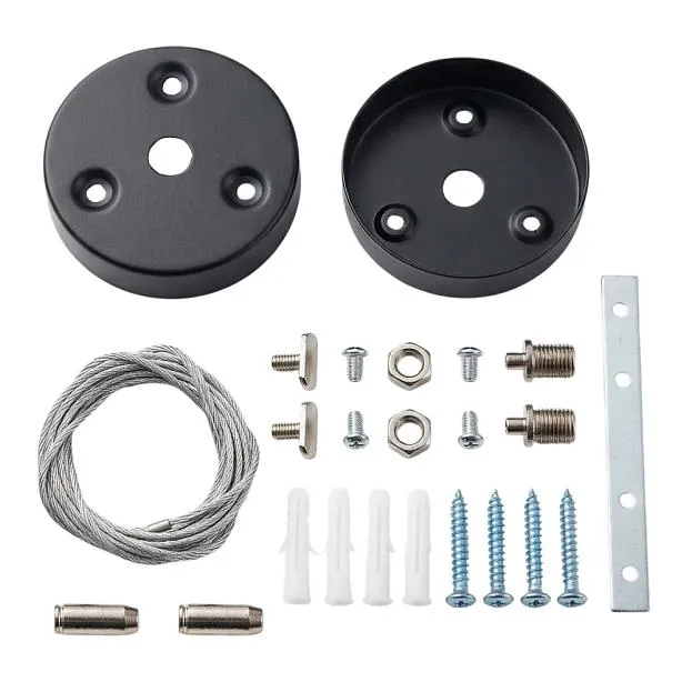 Комплект для подвесного монтажа Uniel UFL-N10H 1.5M SET BLACK ULO-N