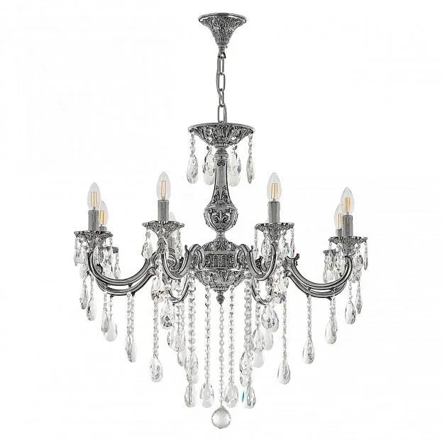 Люстра с хрустальными подвесками Bohemia Ivele Crystal AL78101/8/250 B NB