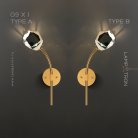Бра CRISTEL C WALL 1 лампа. Цвет Латунь. Тип А Lampatron cristel-c-wall-1-brass-a 7484-20770