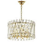 Подвесная люстра Crystal Crossed Stripes Gold ImperiumLoft 156471-22 40.3501