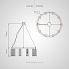 Кольцевые люстры и светильники HILDIS CH 10 плафонов Lampatron f-hildis-ch-10 5291-25557