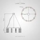 Кольцевые люстры и светильники HILDIS CH 10 плафонов Lampatron f-hildis-ch-10 5291-25557