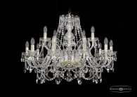 Подвесная люстра Bohemia 1411/10+5/300/G 1411 Gold