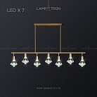Реечный, рядный светильник GLASGOW LONG 7 ламп Lampatron f-glasgow-long-7 4614-11676