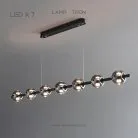 Реечный, рядный светильник SEMUND B LONG 7 шаров Lampatron 8101-22158