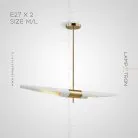 Люстра MARECHEN 2 лампы. Размер L. Цвет Белый Lampatron 6561-17929