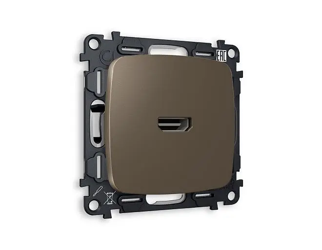 Комплект механизма розетки HDMI 2.0 Ambrella Volt MO644010 QUANT Комплект механизма розетки HDMI 2.0 Ambrella Volt MO644010 QUANT