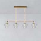 Реечный, рядный светильник CLOVE B Brass Transparent ImperiumLoft 240002-23 clove-b01