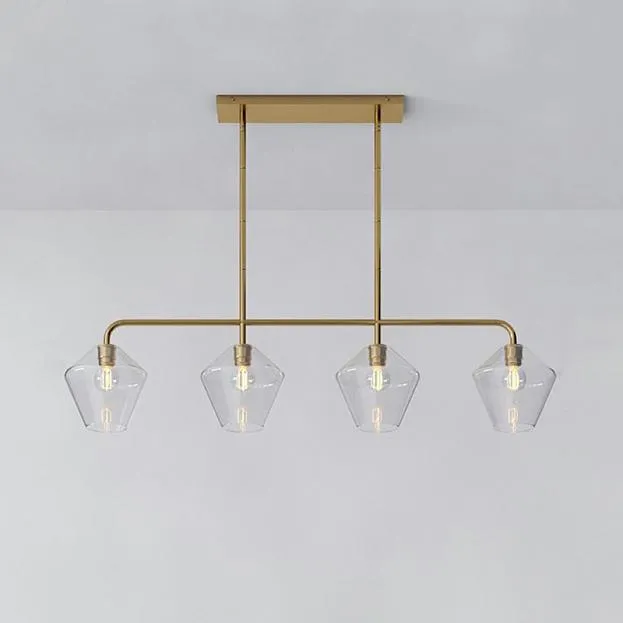 Реечный, рядный светильник CLOVE B Brass Transparent ImperiumLoft 240002-23 clove-b01