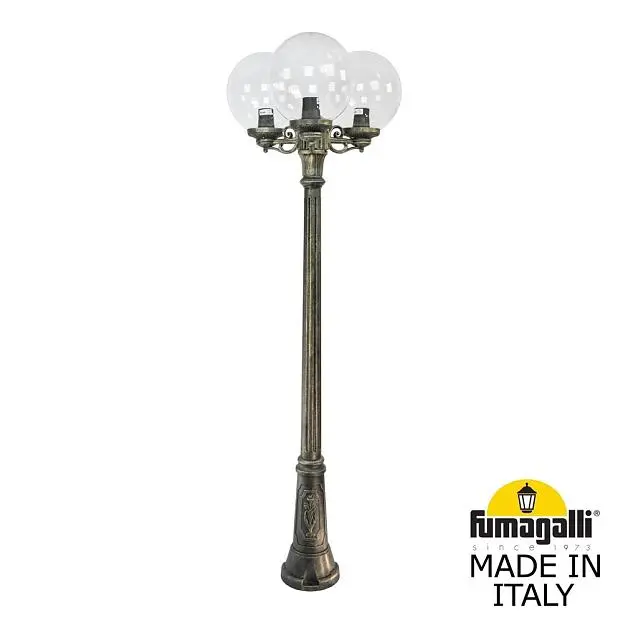 Садово-парковый фонарь FUMAGALLI G30.156.S30.BXF1R GIG BISSO/G300 3L GLOBE 300 Садово-парковый фонарь FUMAGALLI G30.156.S30.BXF1R GIG BISSO/G300 3L GLOBE 300