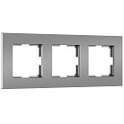Рамка на 3 поста (серебро матовый) Werkel W0032965 Slab a062815