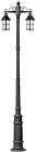 Наземный фонарь Oasis Light 81510A E7 Bl CAIOR 1