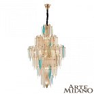 Подвесная люстра Arte Milano 1863B.D800.H1300.E14.25 G AM-7753B