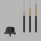 Подвесной (встраиваемый) светодиодный светильник Ledron SAGITONY R BASIC T40 Wooden 100 Black