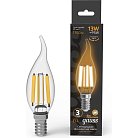 Лампа светодиодная Gauss 104801113 E14 13W 2700K прозрачная Filament