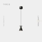 Подвесной светильник из латуни PIET CONE Тип B. Цвет Черный Lampatron 7260-19971