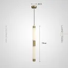 Подвесной светильник RAGGE 2 плафона. Цвет золото Lampatron 8949-25337