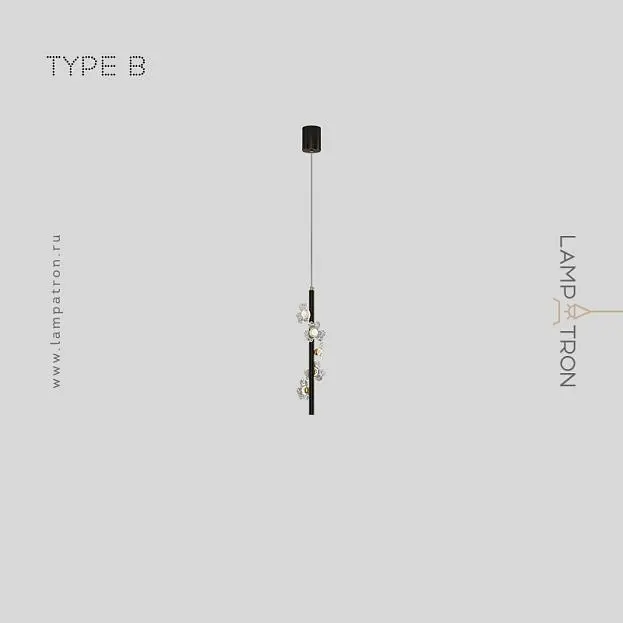 Подвесной светильник CAMILIA ONE Тип B. Цвет Латунь Lampatron 7530-21003 Подвесной светильник CAMILIA ONE Тип B. Цвет Латунь Lampatron 7530-21003