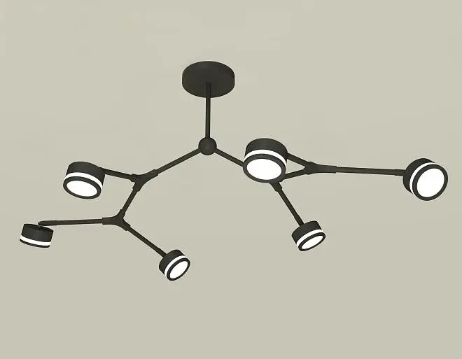 Люстра на штанге Ambrella light XB9056200/6 SBK/FR Люстра на штанге Ambrella light XB9056200/6 SBK/FR